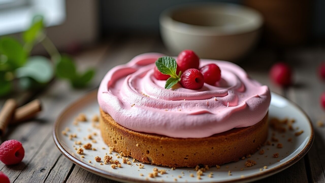 La tarte meringuée à la rhubarbe aux épices signature de Christine Ferber