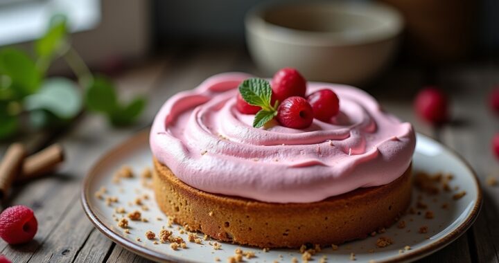 La tarte meringuée à la rhubarbe aux épices signature de Christine Ferber