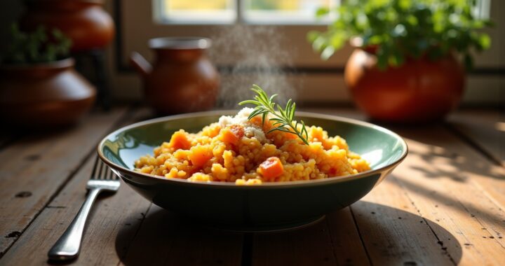 La recette savoureuse du risotto au potiron signé Graziella