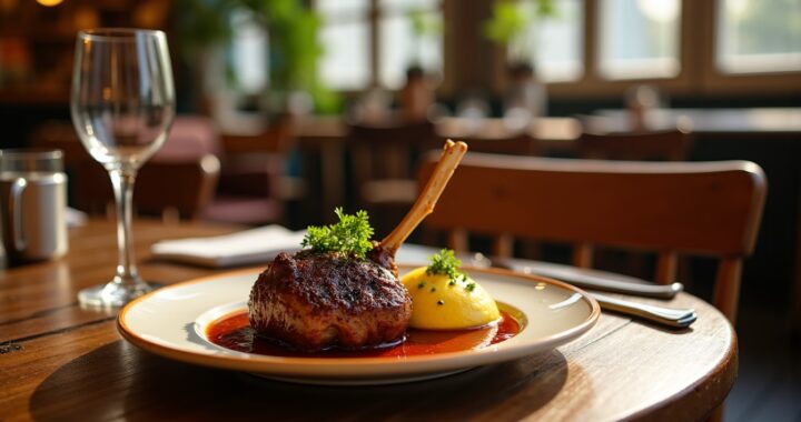 L&rsquo;épaule d&rsquo;agneau fondante de la rue des Merles accompagnée de sa polenta onctueuse